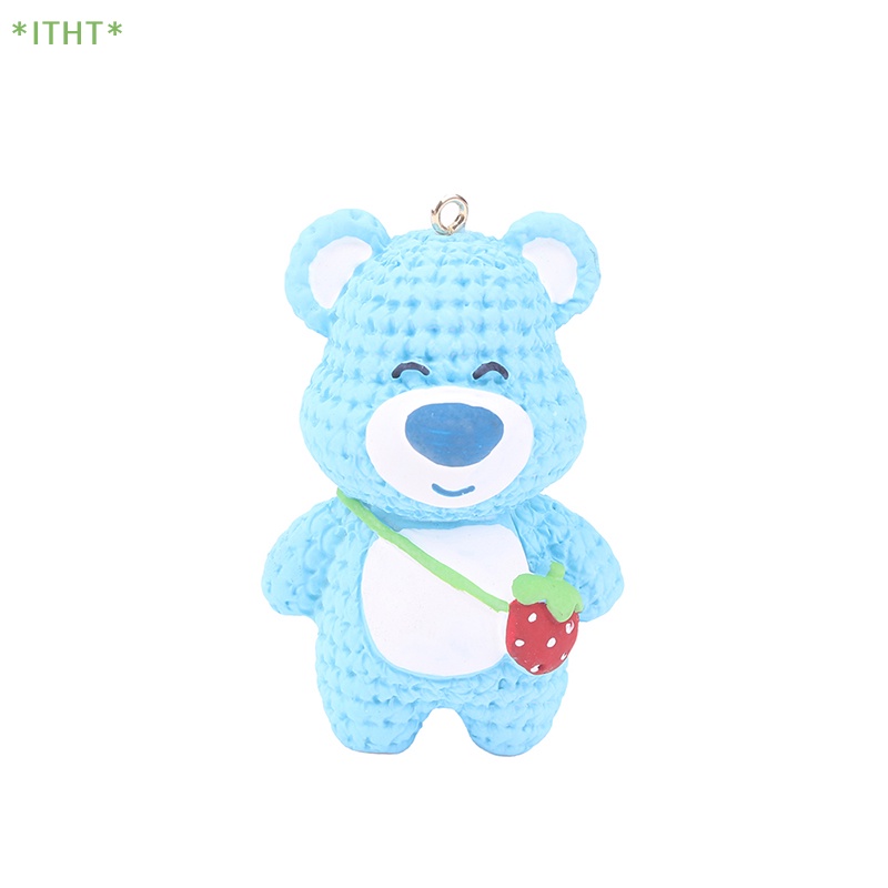 1 Phụ Kiện Làm Mặt Vòng cổ / Móc Khóa / Vòng Tay DIY Hình Chú Gấu Dễ Thương Mới