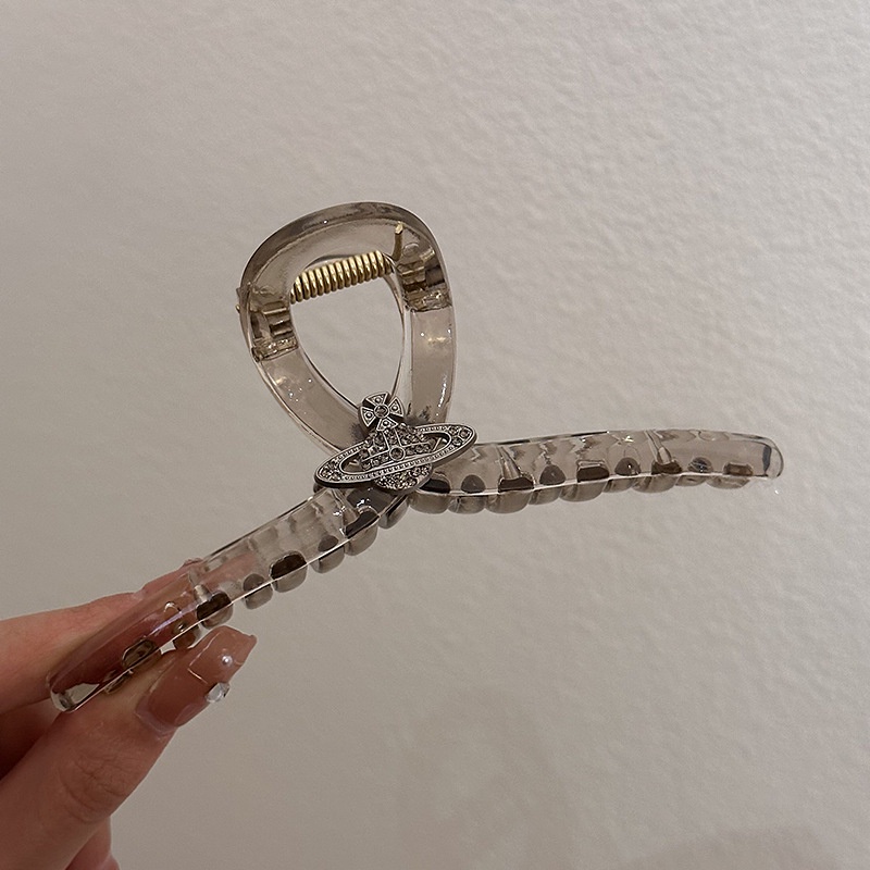 Kẹp Tóc Hình Cá Mập Đính Đá Lấp Lánh Phong Cách Mới 2023