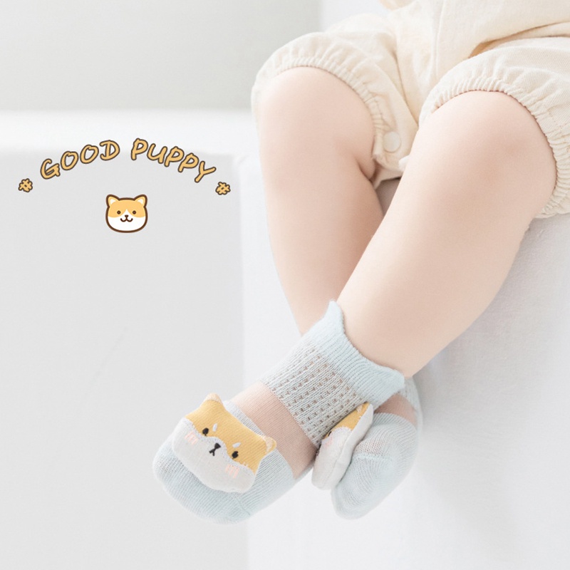 Vớ Siêu Mỏng In Họa Tiết Thú Hoạt Hình / Gấu / Thỏ Dễ Thương Thời Trang Mùa Hè Cho Bé Từ 0 -