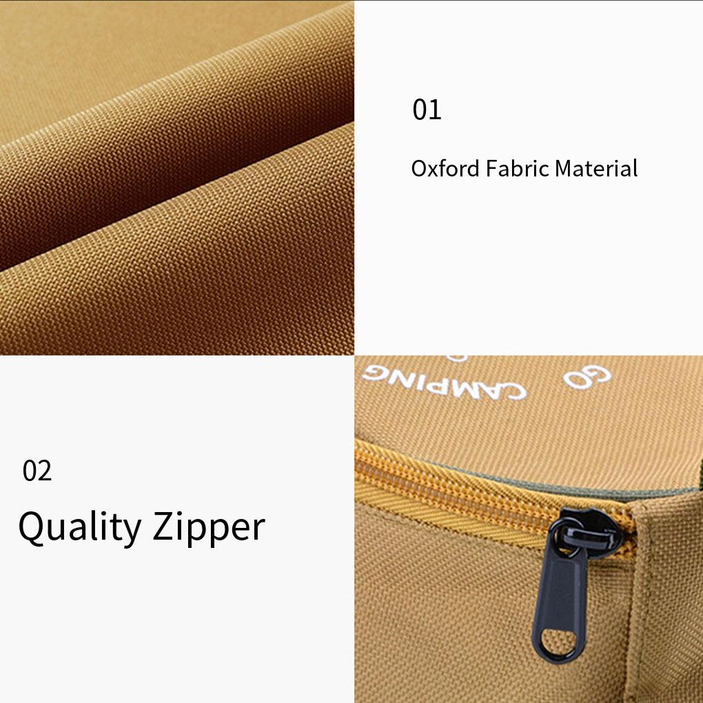 Túi Đựng Dụng Cụ Ăn Uống Bằng Vải Oxford Sức Chứa Lớn Sắp Xếp Gọn Gàng Cho Hoạt Động Ngoài