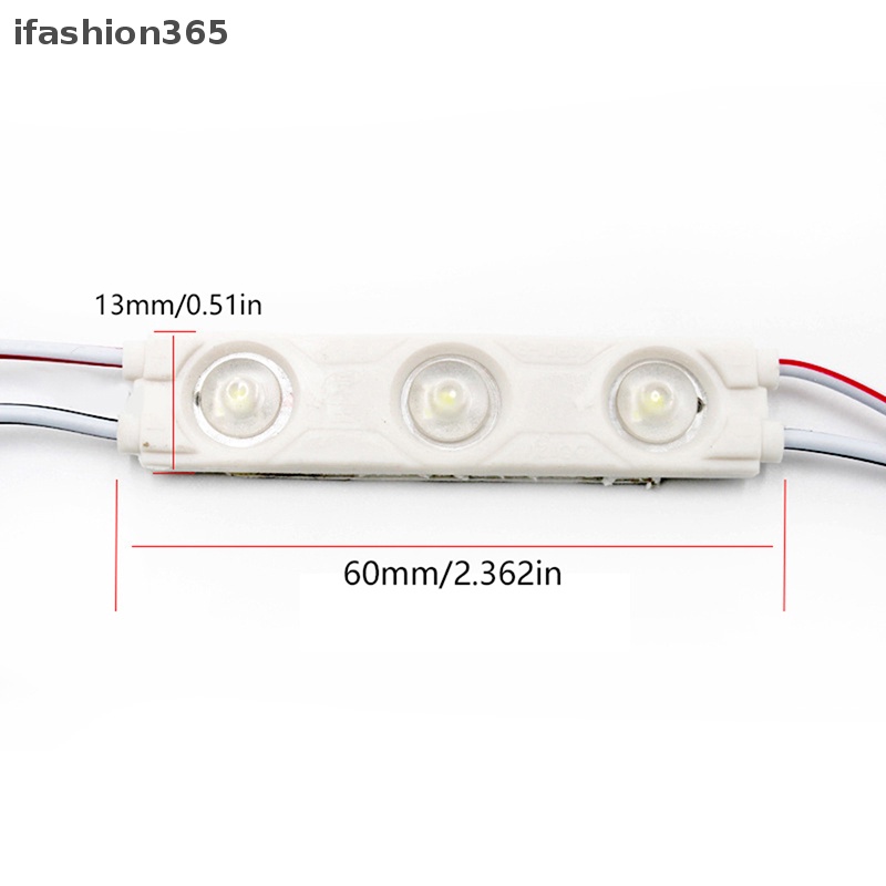 Set 20 Mô Đun Đèn LED 3 Bóng DC12V SMD 3 IP67 2835 Chống Nước Ip665 Chuyên Dụng