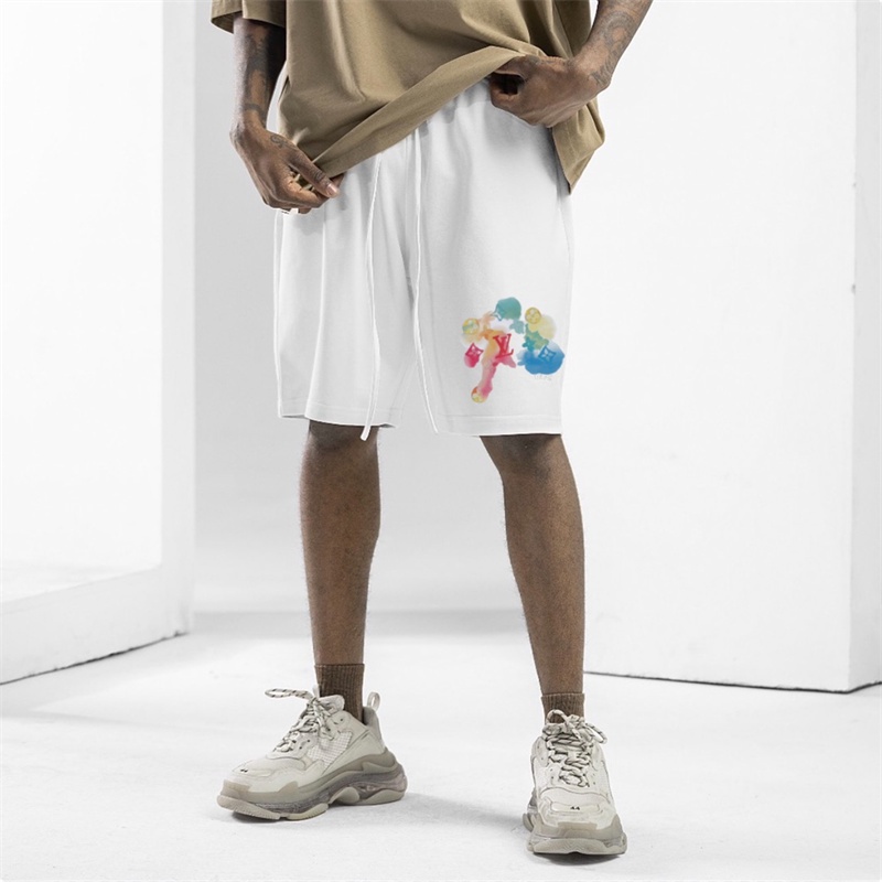 Quần Short L55v In Hoa Thời Trang 2023ss Cho Nam Nữ