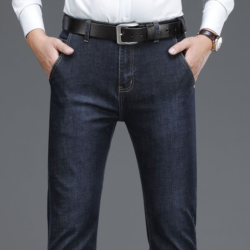 Quần Jeans Dài Ống Đứng Co Giãn Mềm Mại Thoáng Khí Thời Trang Xuân Thu Cho Nam D1 D1DC 2023