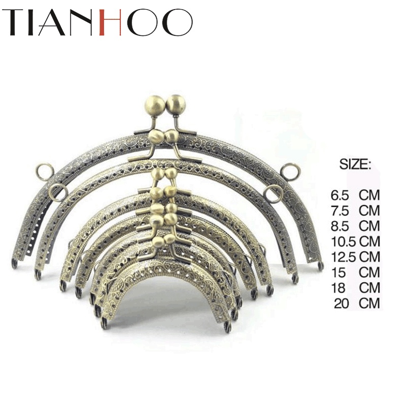 Tay Cầm Khung Bán Nguyệt Bằng Kim Loại 6.5-20cm Cho Túi Xách