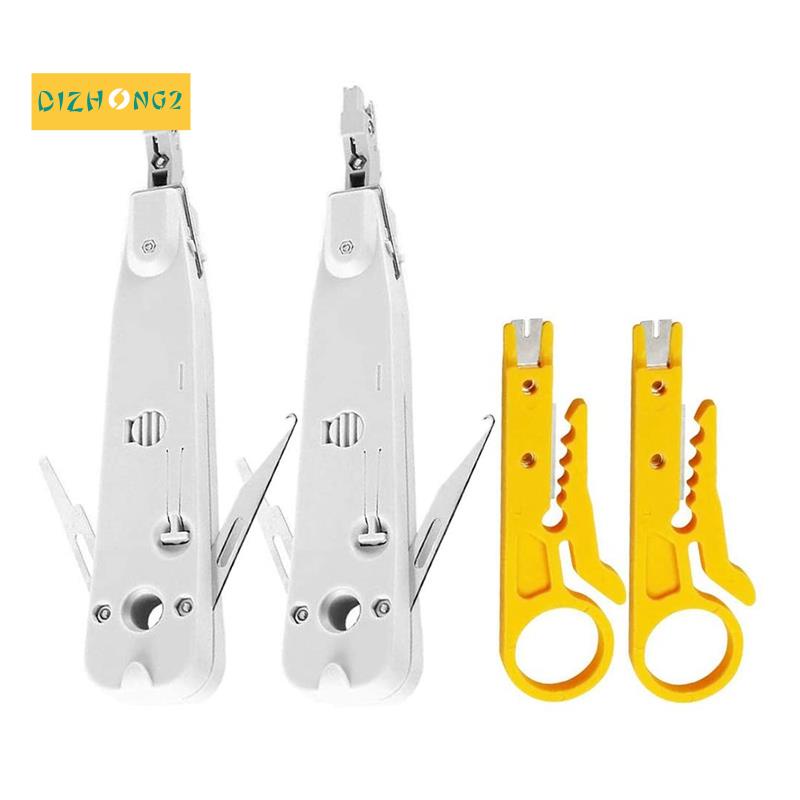 Công cụ đục lỗ chuyên nghiệp IDC RJ45 RJ11 Cat5E Cat6 Mạng viễn thông Cáp điện thoại Ổ cắm tác động Thiết bị đầu cuối chèn Công cụ