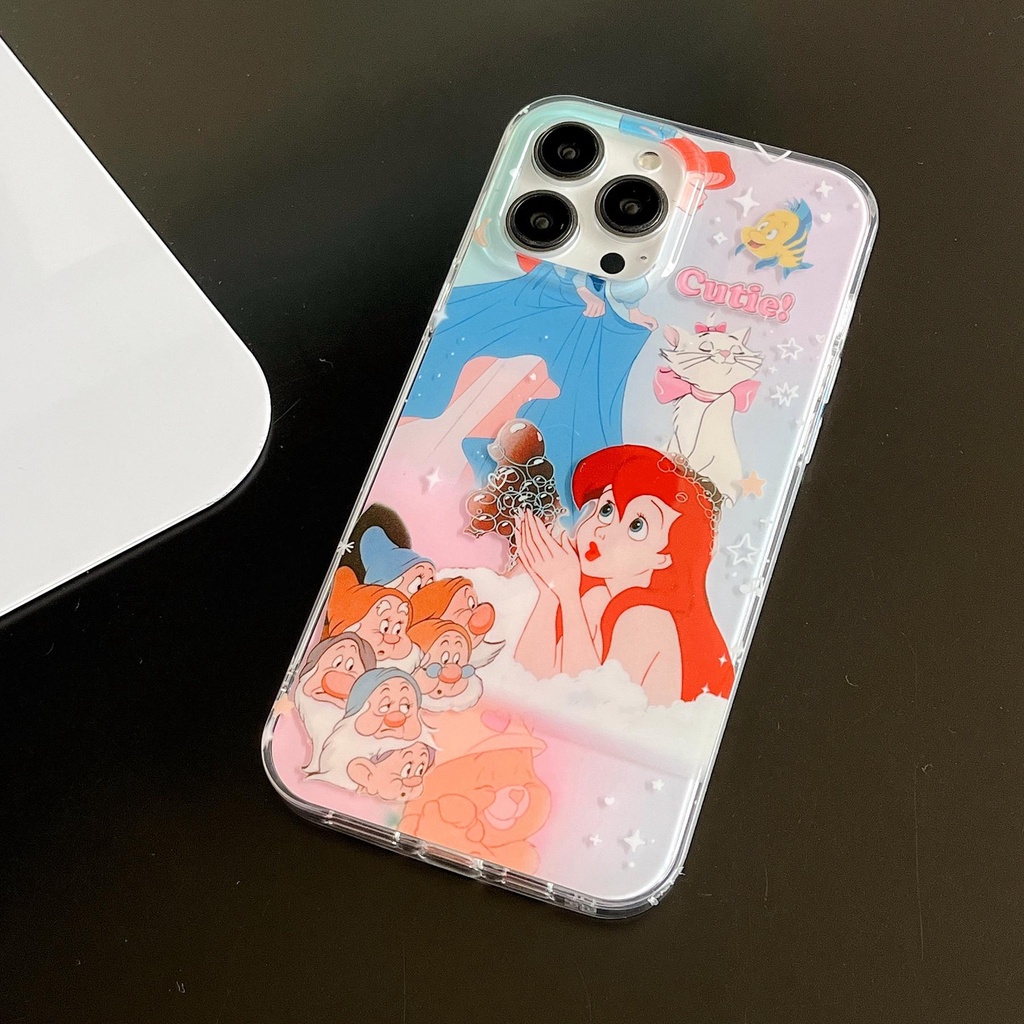 Ốp Điện Thoại Imd TPU Mềm Trong Suốt In Hình Mèo Hoạt Hình Chống Sốc Cho iPhone 14 13 12 11 Pro Max