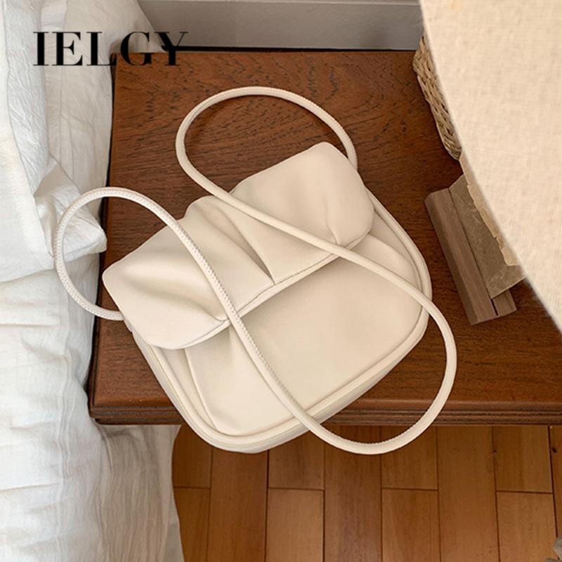 Túi Đeo Chéo Hình Vuông Nhỏ Mềm Mại Phong Cách Hàn Quốc Ngọt Ngào Dễ Phối Đồ Cho Nữ