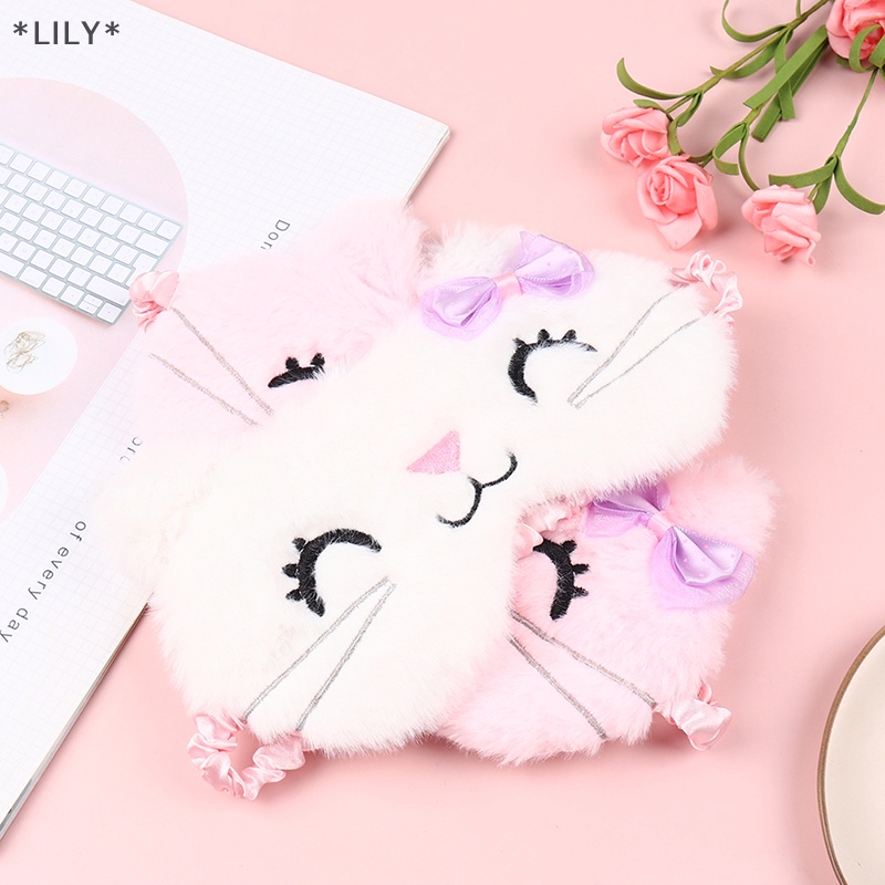 Lily ngủ mặt nạ bịt mắt mắt trẻ em Anime ngủ mặt nạ phim hoạt hình du lịch nghỉ ngơi uuu
