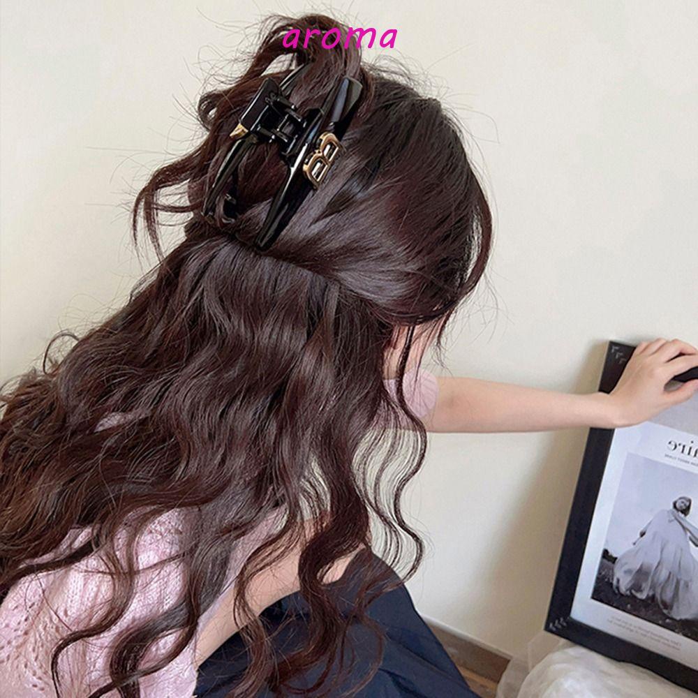 Kẹp Tóc Đuôi Ngựa Hình Cá Mập Axit Acetic Thanh Lịch Cho Nữ