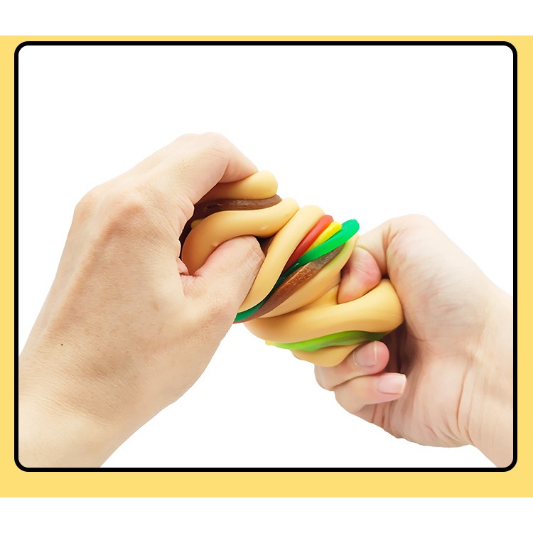 Mới Đồ Chơi Xốp Squishy Giảm Stress Hình Hamburger Dễ Thương Cho Bé