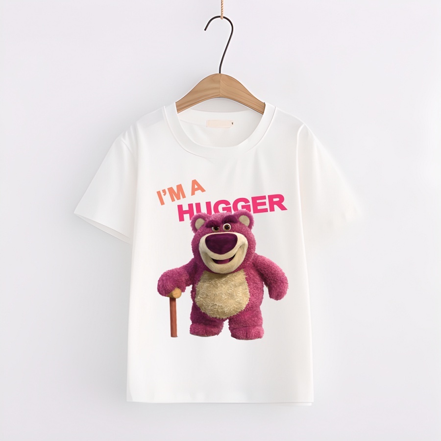 Áo Thun in hình Gấu dâu Lotso cực dễ thương cho bé SIÊU ĐẸP