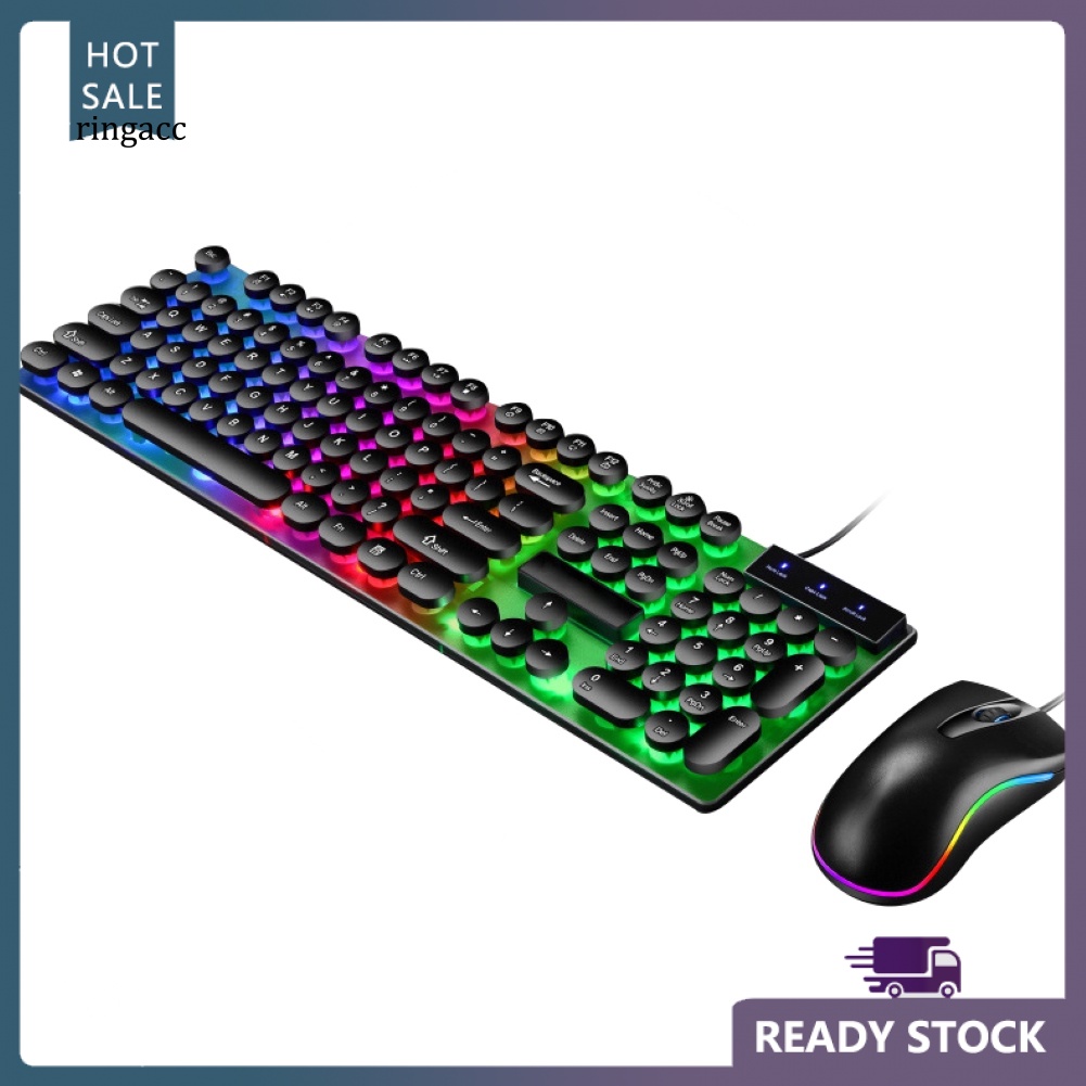 Bàn Phím Cơ RGA D290 104 Phím Có Đèn LED Nền Nhiều Màu Sắc Dành Cho Máy Tính