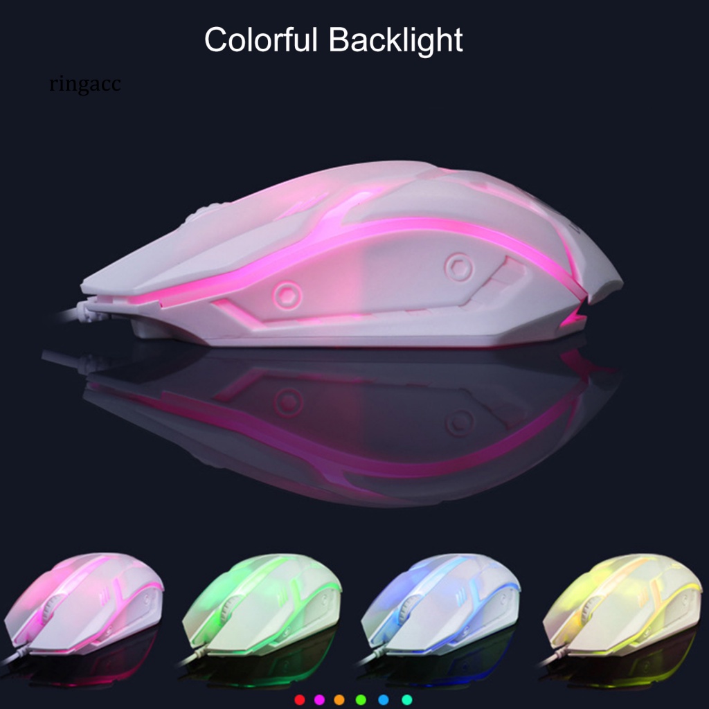 Bộ Bàn Phím Và Chuột RGA 1 Bộ TX30 3D Có Dây Đèn Nền Nhiều Màu Siêu Mỏng Chống Trượt Tiện Dụng Cho Gia Đình