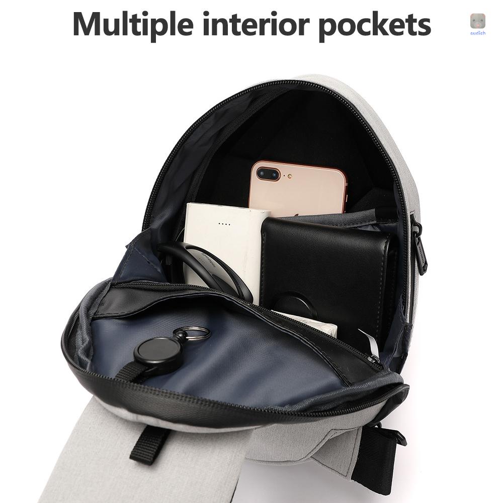 Túi Đeo Chéo Chống Thấm Nước Có Cổng Sạc USB