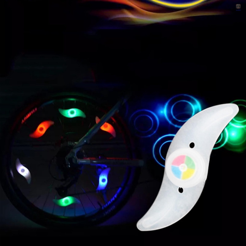 Đèn Gắn Căm Xe Đạp Leo Núi Bằng Silicone Chống Thấm Nước