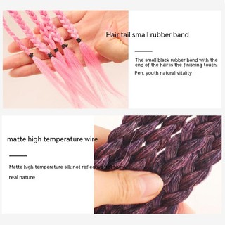 Kẹp Tóc Bện Ruy Băng Màu Gradient Độc Đáo