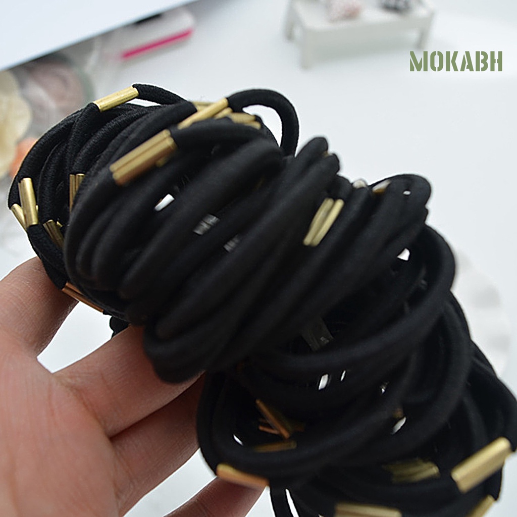 100 Dây Thun Buộc Tóc Co Dãn Có Giá Đỡ