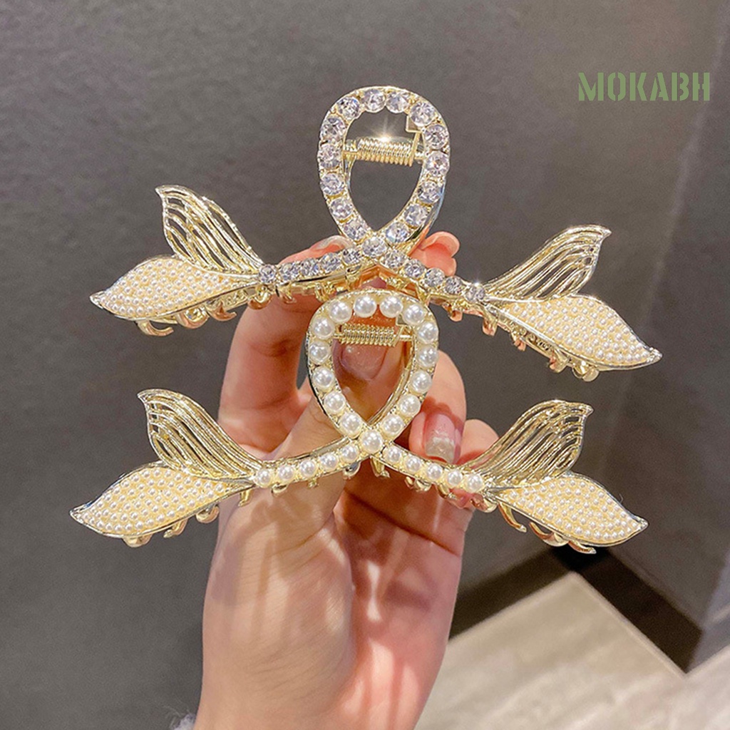 Kẹp Tóc Hình Đuôi Cá Đính Ngọc Trai Giả Sang Trọng