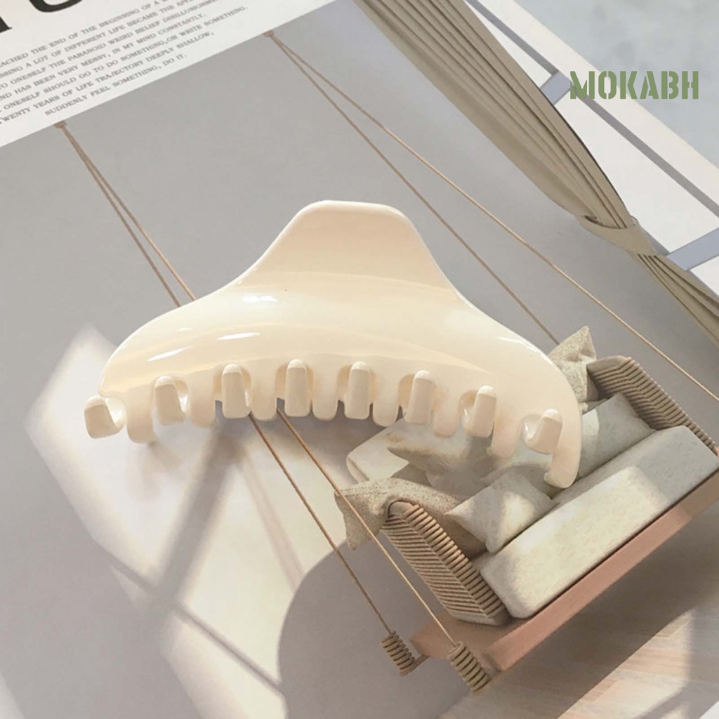 Kẹp Tóc Co Giãn Trong Suốt Chống Trượt Màu Trơn Thời Trang