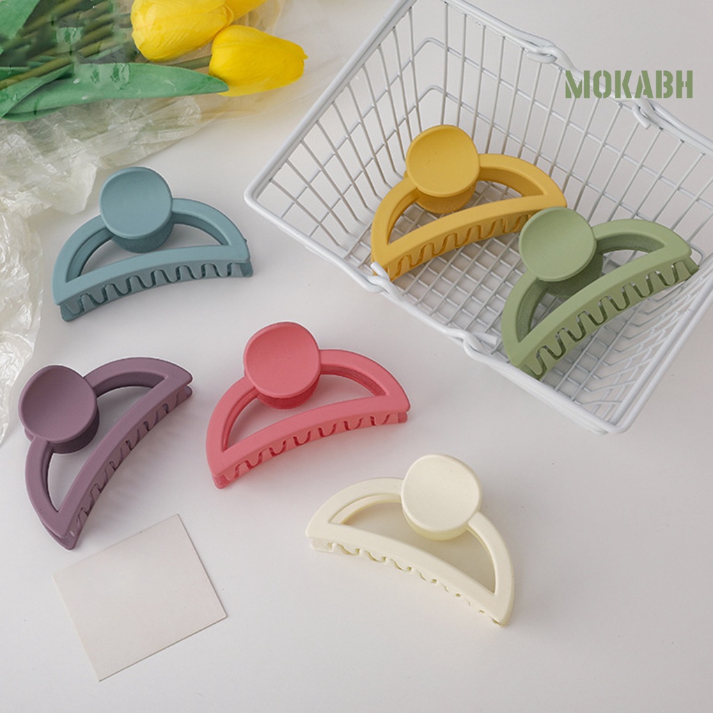 Kẹp Tóc Càng Cua Bằng Acrylic Màu Sắc Ngọt Ngào Thời Trang