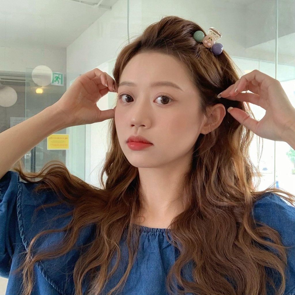 Kẹp Tóc Đuôi Ngựa Màu Sắc Tương Phản Thời Trang Mùa Hè