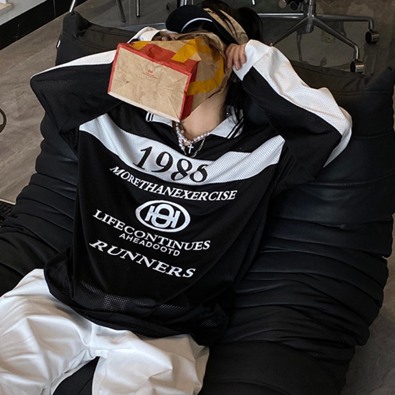 Áo Thun Tay Dài In Họa Tiết Năm Mới Phong Cách Mỹ Thời Trang Mùa Hè Dễ Phối Đồ