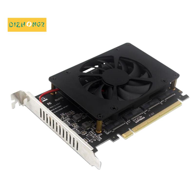 Bảng Mạch Pci-E M2 MKEY SSD RAID Mở Rộng Pci-E16 NVME Thẻ