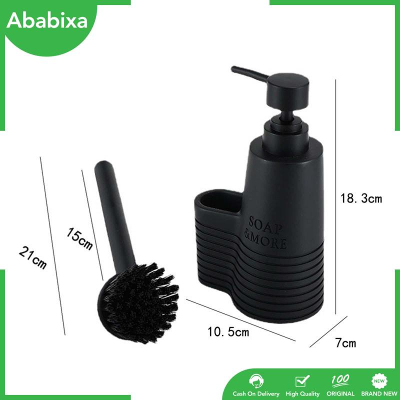 Giá Đỡ Cọ Rửa Chén / Xà Phòng Có Ngăn Đựng Xà Phòng Màu Đen Dễ Sử Dụng Hàng Ngày