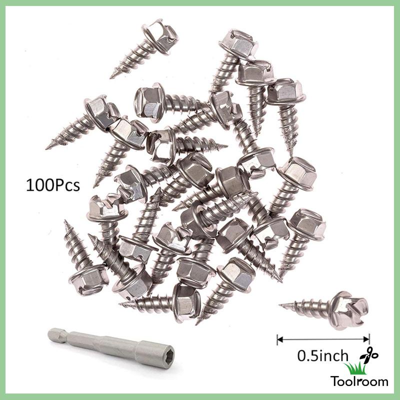 Bộ 100 Ốc Vít Kim Loại Dùng Làm Tấm Gỗ Chuyên Dụng