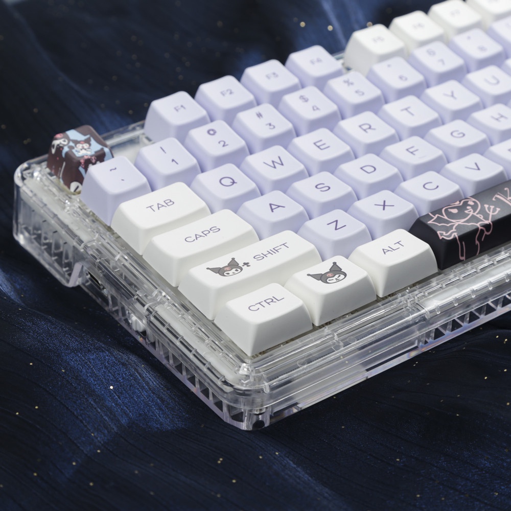 Kuromi Keycaps MDA Profile My Melody Anime PBT Dye Sub Bàn Phím Cơ Keycap