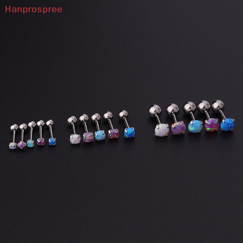 1 Khuyên Xỏ Sụn Tai / Cơ Thể Đính Đá Opal Nhiều Màu Sắc Cho Nữ