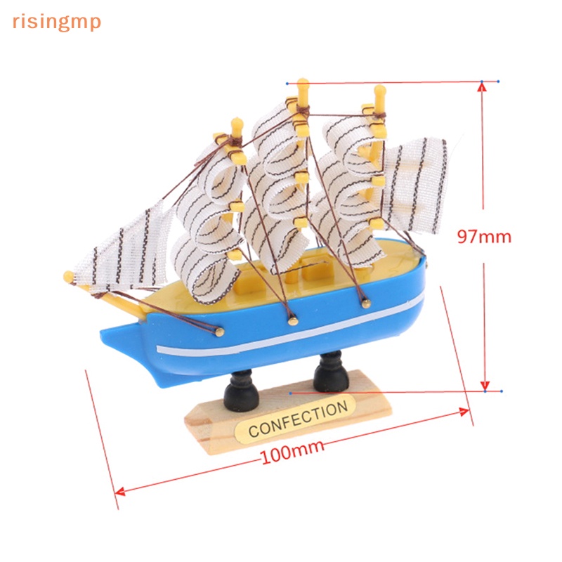 Mô Hình Thuyền Buồm Hình Tam Giác [risingmp] Thu Nhỏ Dùng Trang Trí