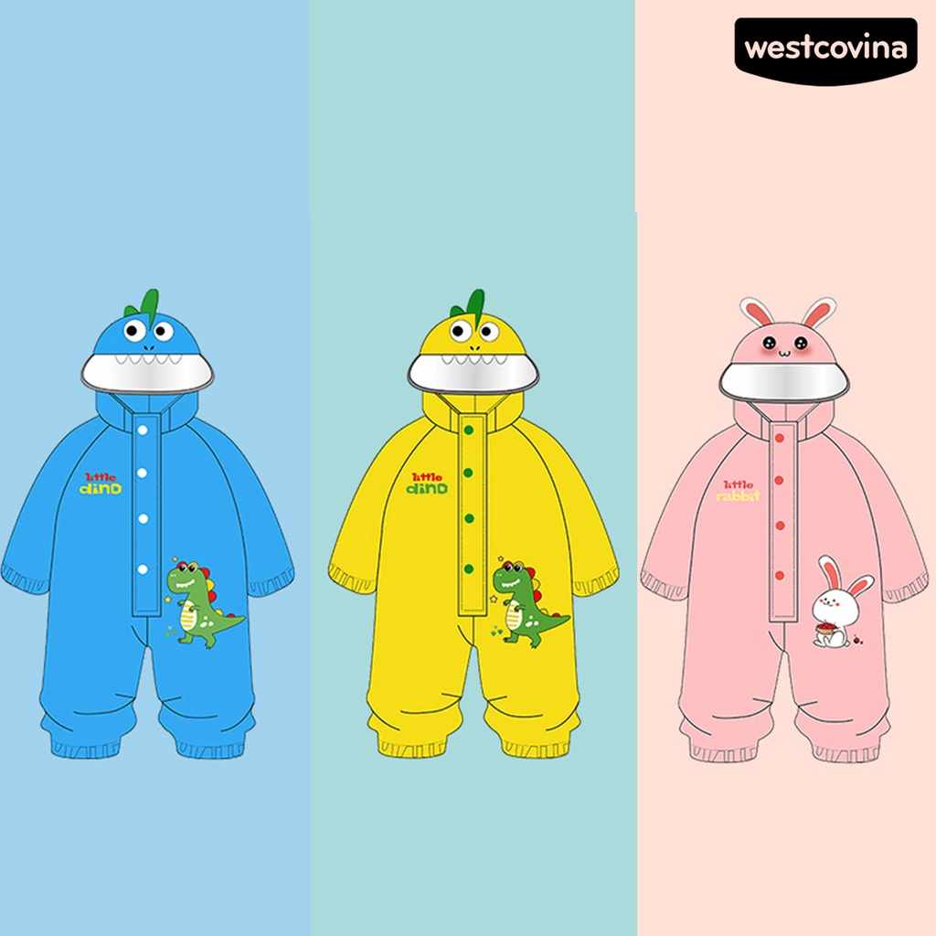 [COD]☁Áo Mưa Họa Tiết Hoạt Hình Thân Thiện Với Làn Da Dành Cho Trẻ Em