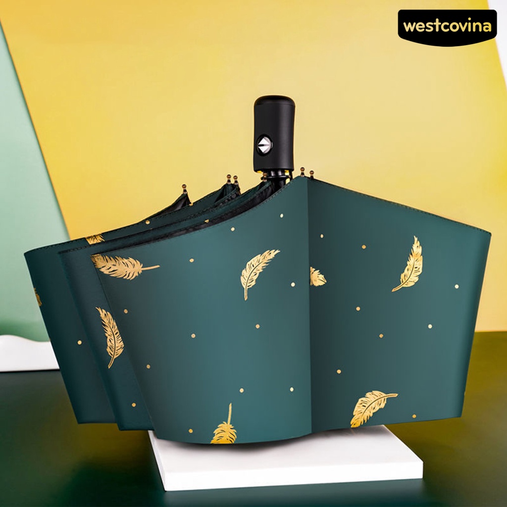 [COD]☁Dù Gấp Ba Khúc Tự Động Bằng Polyester Che Mưa Gió Toàn Diện