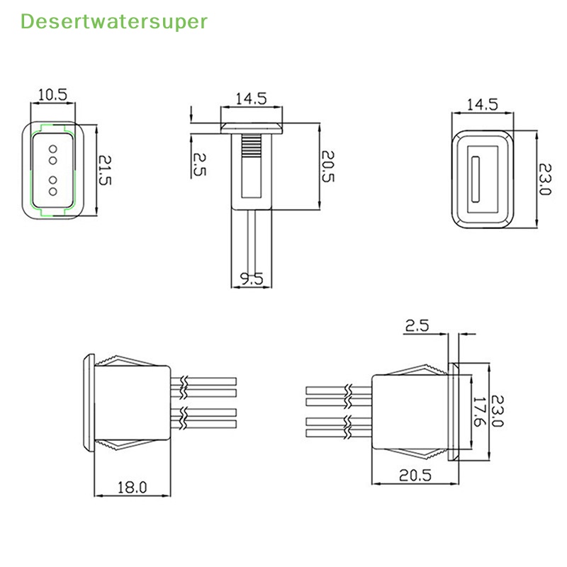Đầu Nối Cổng Sạc USB 2.0 Với PH 2.0