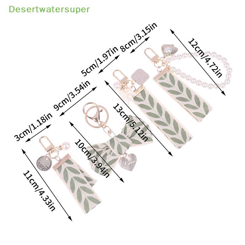 Dsvn Móc Khóa Họa Tiết Chiếc Lá Có Móc Khóa Điện Thoại Ví Trang Trí
