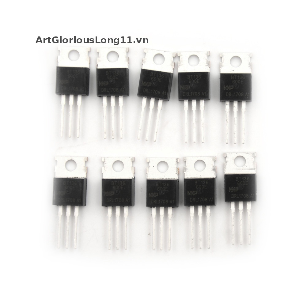 Set 10 Linh Kiện Điện Tử BT136-600E BT136-600 BT136 Triacs Thyristor TO-220