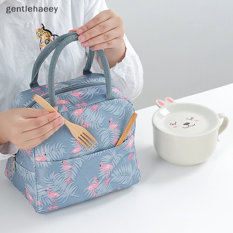 Túi Vải Canvas Cách Nhiệt Đựng Hộp Cơm Trưa Đa Năng Tiện Dụng Cho Nữ / Trẻ Em