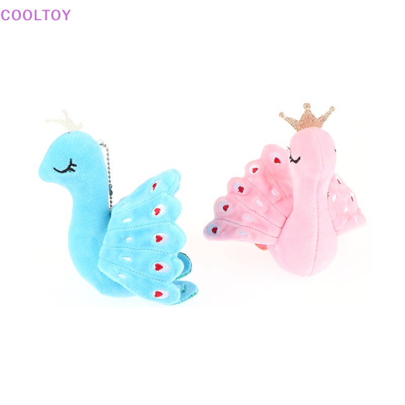 Móc Khóa Hình Con Công Hoạt Hình Nhồi Bông Đáng Yêu