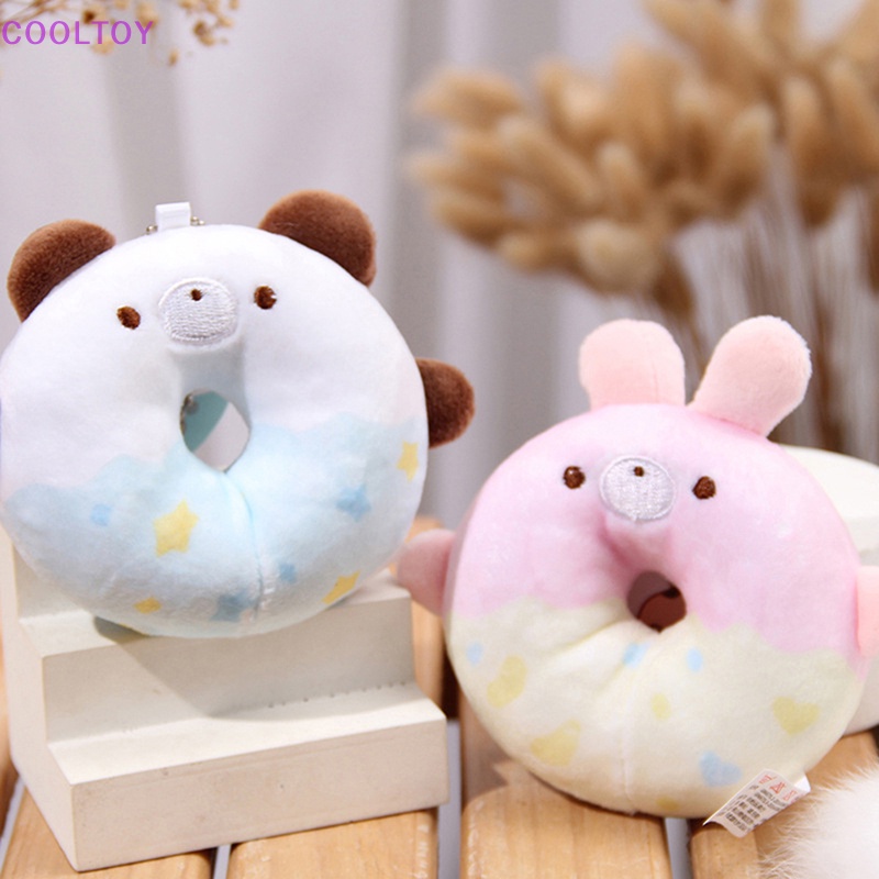Cooltoy Đồ Chơi Nhồi Bông Hình Bánh Donut Mềm Mại Treo Chìa Khóa Trang Sức Cho Bé