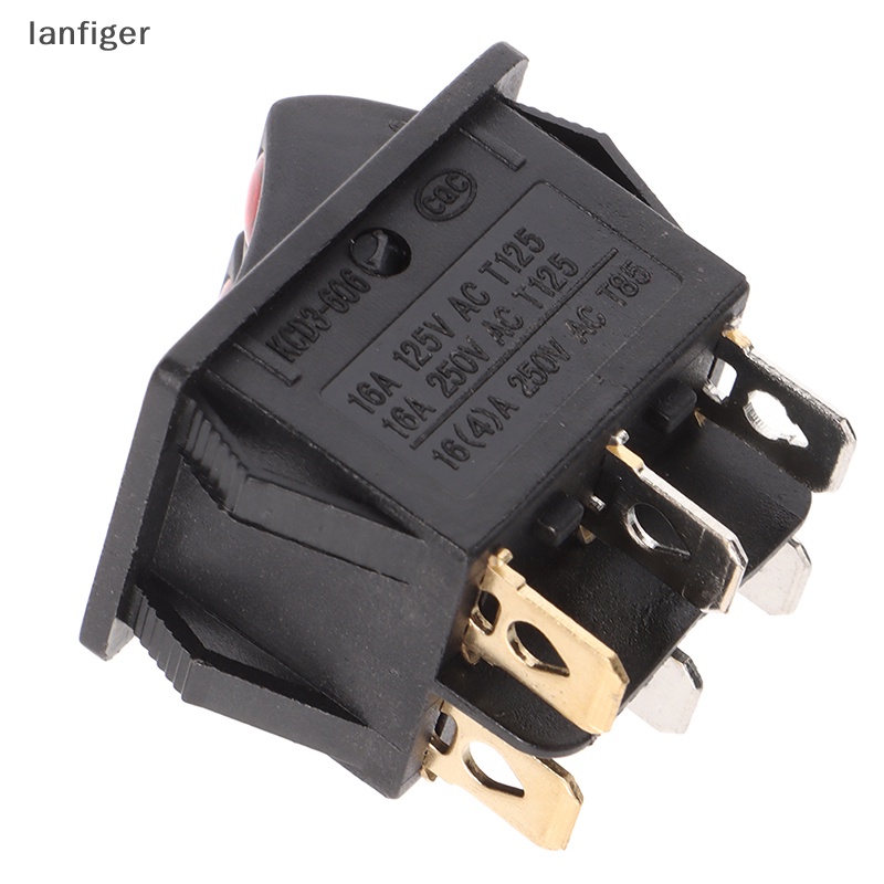 Công Tắc Bật / Tắt Đèn Lanf KCD6 6PIN 16A 220V KCD6 Cho Tàu Thuyền