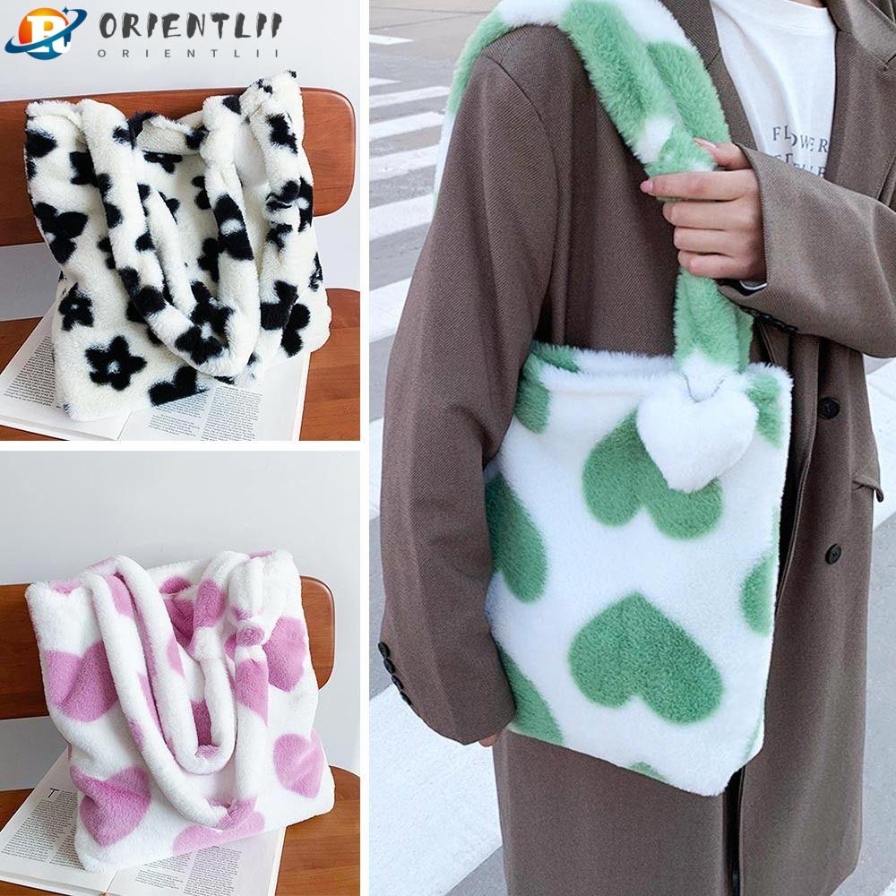 Túi Xách Đeo Vai Phủ Lông Thời Trang Mùa Đông Sành Điệu Dành Cho Nữ