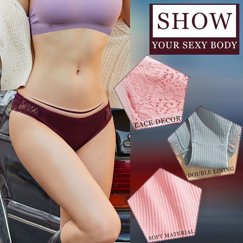 Take Talk [Hàng Có Sẵn Để Vận Chuyển] Quần Lót Cotton Thoải Mái Thân Thiện Với Da Lưng Thấp 7 Màu Cho Nữ Mới
