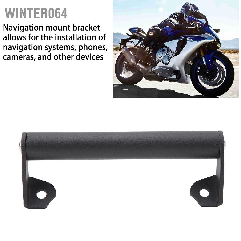 Winter064 Giá đỡ điều hướng điện thoại xe máy Hợp kim nhôm GPS tiện lợi cho YZF‑R1 YZF‑R1M