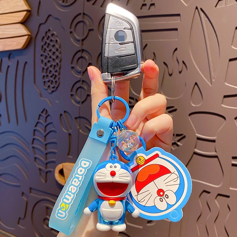 Móc Chìa Khóa Acrylic Hình Doraemon Đáng Yêu