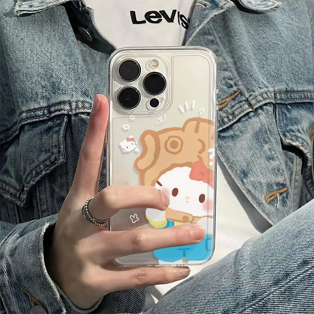 ✅Ốp Điện Thoại Mềm Chống Sốc In Hình Mèo Kitty Dễ Thương Cho Iphone 11iphone1213plus 14pro 78 6Inmax