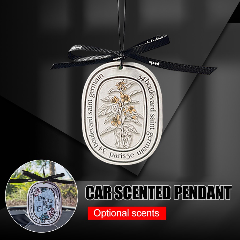 Nước Hoa Khô - Dây Thơm Treo Xe Hương Nước Hoa Pháp  Miếng thơm khử mùi hôi treo ô tô, tủ quần áo