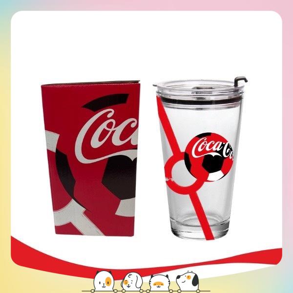 Cốc, Ly Thủy Tinh Uống Nước Có Nắp - Hàng Khuyến Mại Coca