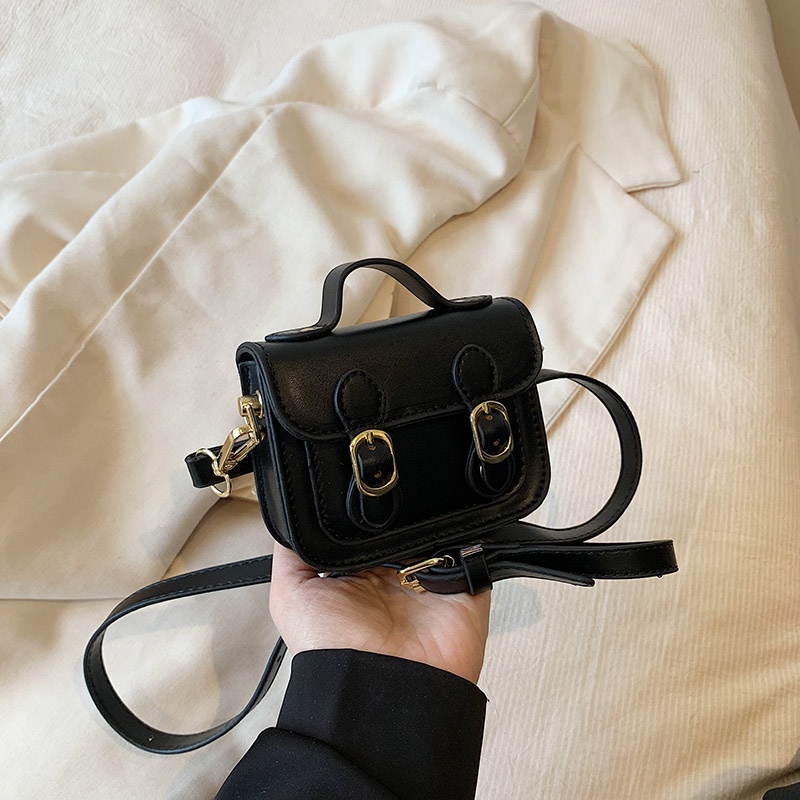 Túi Đeo Chéo Da PU Màu Trơn Phong Cách Thời Trang Mới Chất Lượng Cao Cho Nữ