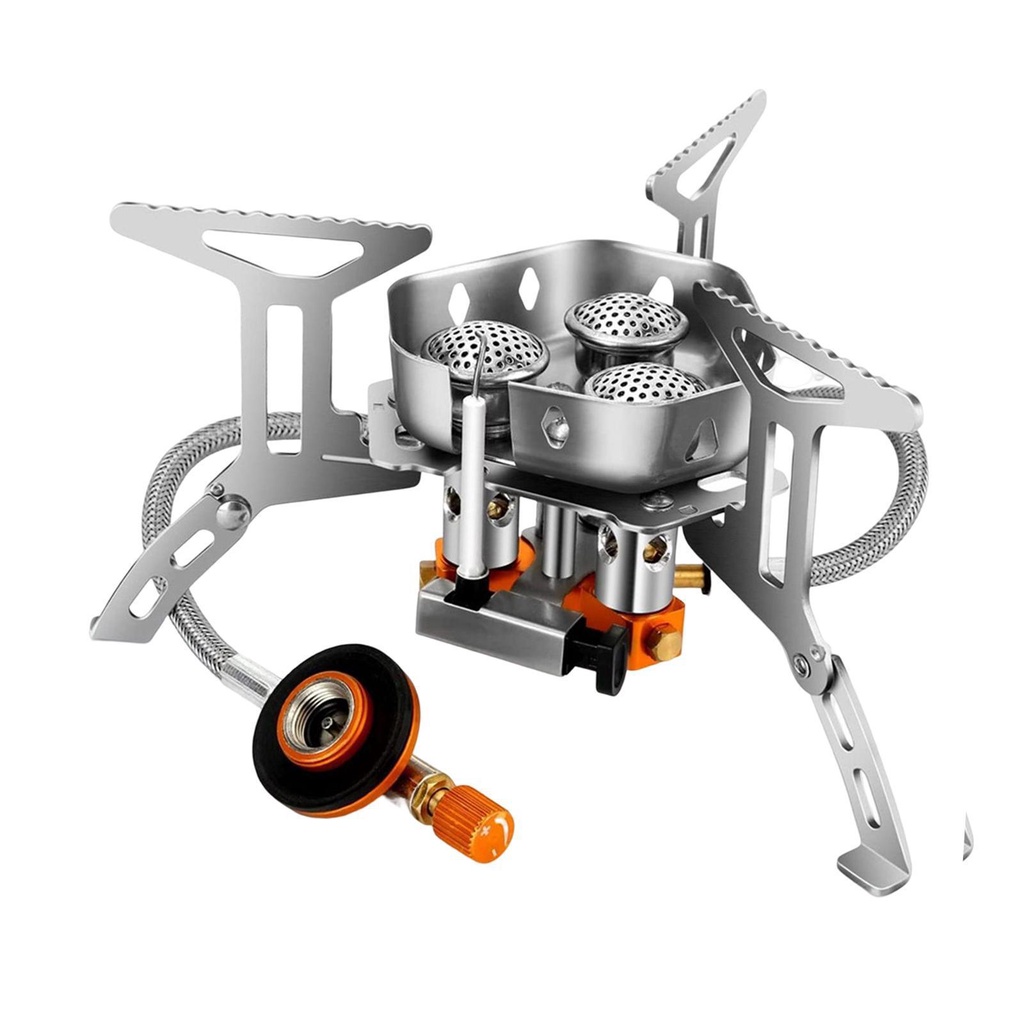 Bếp Gas Mini Chống Gió Tiện Lợi Khi Đi Cắm Trại